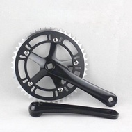 【CW】 Fixie Bike Vintage Bike Crankset Single Speed Bicycle Chainwheel 46T Crank 170mm Aluminum Fixed