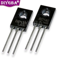100PCS BD139 BD140 10Pair ( 50PCS BD139 + 50PCS BD140 ) TO126 TO-126 New Voltage Regulator IC