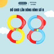 Number 8 Sliding Ball Rolling Toy Set with Ball Moving Balance on Tracks Helps Children Increase Con