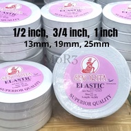 QUALITY Elastic Band Getah Pinggang Getah Kain( 1/2 inch, 3/4 inch, 1 inch) elastic band sewing