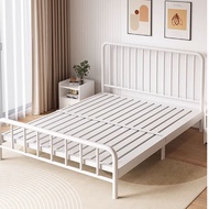[🔥Free Delivery🚚🔥]Single Bed Frame metal bed frame Double Bed Simple Modern 1.8 M Iron Bed with Mattress with Bed Board Thickened Waterproofing  Single/Queen/King Bed Frame