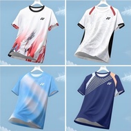 2026 [New breathable] Men's Badminton Jersey Full Sublimated Badminton T-shirt Quick Dry Gym Shirt S