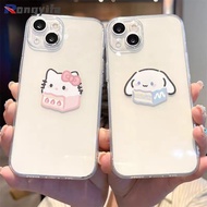 Cute Cartoon Hello Kitty Soft Cover For Nothing Phone 2A 2 1 Meizu 21 Note 20 Pro Clear Phone Case C