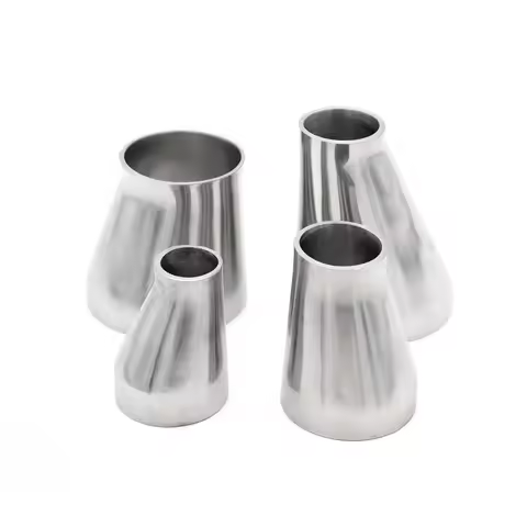 SS304 Stainless Steel Eccentric Reducer 19/25/32/38/45/51/57/63/76/102mm OD Butt Welding Pipe Fittin