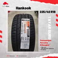 Hankook 225/40R18 Tayar Baru (Installation) 225 40 18 New Tyre Tire TayarGuru Pasang Kereta Wheel Rim Car