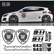 Transformers Car Stickers Car Whole Vehicle Stickers Full Car 911 Car Stickers mL6N