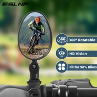 ESLNF 2pcs Bicycle Rear Mirror Universal 360 Rotatable Bicycle Rearview Mirrors Fit for MTB Gravel Bike Accessories