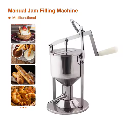ITOP Manual Jam Filling Machine 4L/5L/6L Fill with Puff pastry, Croissants, Churros, Baguettes and B