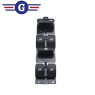 Electric Window Switch Button for Golf, Bora, Passat, Chrome VW