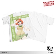COD / BAYAR DITEMPAT KAOS PRINTING KARTUN ANIME GOTOUBUN YOTSUBA 1