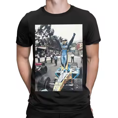 Fernando Alonso Monaco 2005 Novelty 100% Cotton T-Shirt Fernando Tees Tops For Men