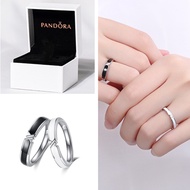 (Spot goods)Pandora Couple Ring Promise Ring 925 Silver Wedding Engagement Ring For Girl Friends Boy