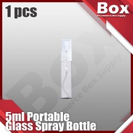 100pc 2/5/10ml Travel Spray Bottle Portable Glass Spray Bottle Botol Perfume Botol Kaca Minyak Wangi