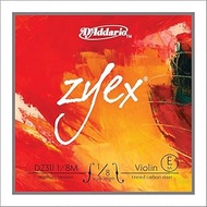 D'Addario Zyex Violin Bulk 10 E 1/8 Med (DZ3111/8M-B10)