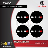 👍👍 nismo SPORT RIM WHEEL CAP STICKER SET TWC-01