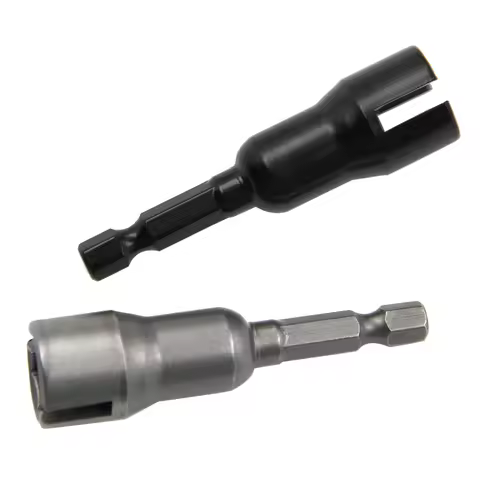 Natural color 65mm slotted socket hexagonal handle electric screwdriver wrench black butterfly hole 