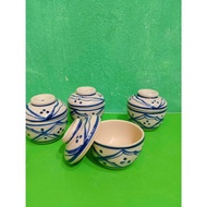 Set of 4 9 cm bowls for spices, small garlic and chili 200ml