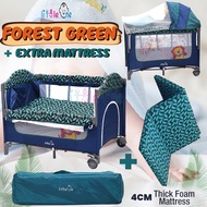 SUPER Little One Portable Infant Baby Cot Playpen Travel Bed With Side Slide Door