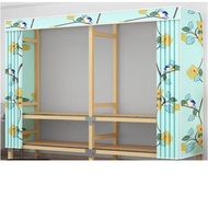 全城熱賣 - 簡易組裝收納布衣櫃（ZD210款花花世界（長210*寬55*高170cm）無門）