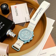 Daigou OMEGA SWATCH SWATCH Watch Men Women OMEGA Co-Branded Ceramic Uranus Planet Couple Watch