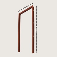 วงกบประตู PVC TOP เคลือบลายไม้เชอร์รี่ สำหรับประตูห้องนอน ห้องน้ำ ขนาด 70x180 70x200 และ 80x200 cm.