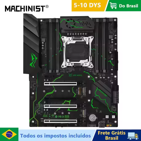 MACHINIST MR9S X99 ATX motherboard Support LGA 2011-3 E5 V3/V4 CPU DDR4 RAM Four-channel memory NVME