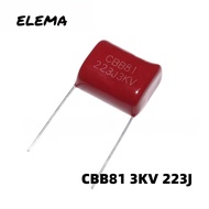 5Pcs New Original CBB81 Capacitor 3000V 223J P20 film capacitor 223J 3KV