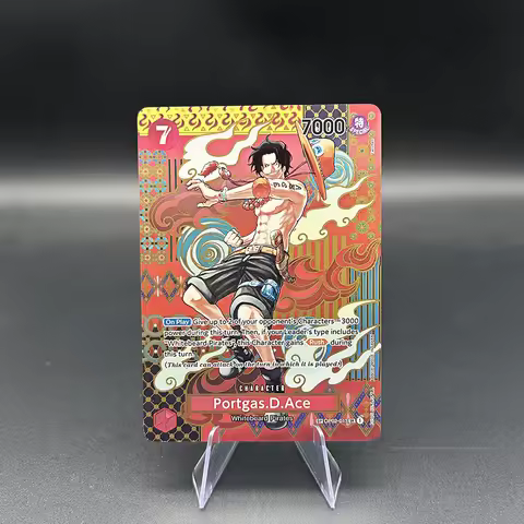 Opcg Proxy Tcg Anime Collectible Cards Portgas D. Ace Op02-013 Eb02-029 Rare Holo Foil Collectible C