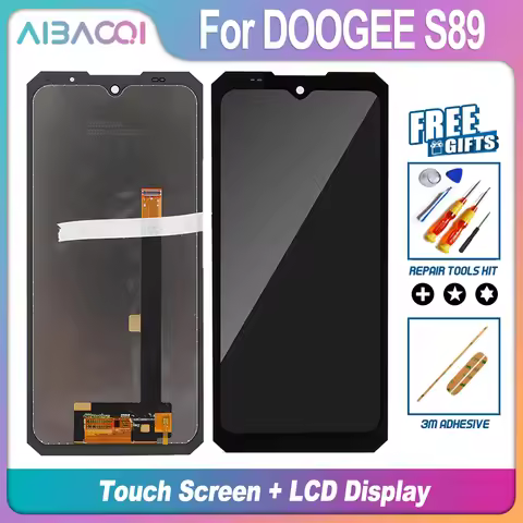 AiBaoQi Brand New 6.3 Inch Touch Screen+LCD Display Assembly Replacement For Doogee S89 S89 Pro S118