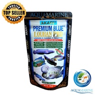 Akari Premium Blue Louhan Pro 1mm 2mm Spirulina Pellet Fish Food Channa Louhan Kamfa Cencu Thai Silk Predator Fish 100gr 100gr Aquamarine Fish