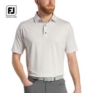 FootJoy FJ ProDry Performance Allover Floral Print Lisle Mens Golf Shirts เสื้อแขนสั้น ชุดกอล์ฟ สำหร