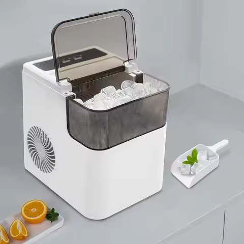 Stainless Steel Countertop Ice Maker: 26.46lbs/24H & R600a Eco Refrigerant - Food-Grade ABS/PP for Z