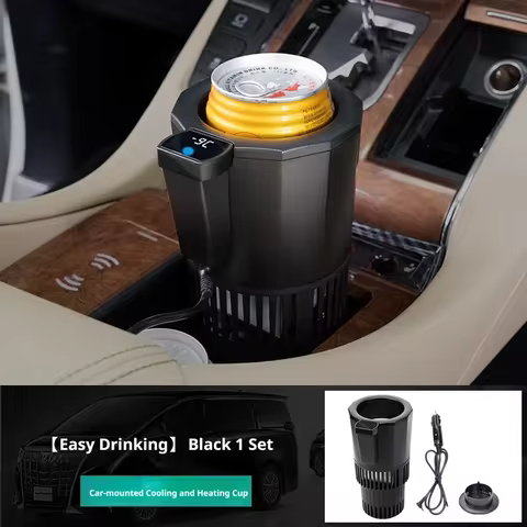 Dual Function 2In1 Car Sub-Zero Freeze Heating Cooling Mug 12V Portable Cup Touch LCD Can Home Trave