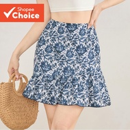 Women Boho Paisley Ruffle Pattern Skirts L123ED493