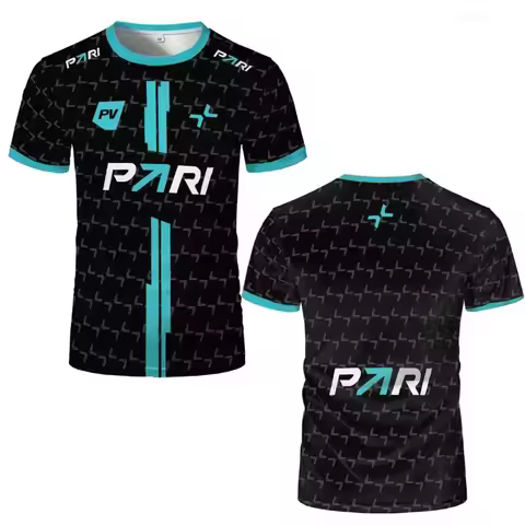 PARIVISION Esports Club Team Uniform CS2 DOTA2 Pro League Player Training Breathable Jersey Men's Sh