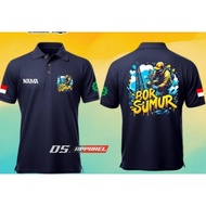 AOS KERAH POLO BOR SUMUR INDONESIA KAOS POLO PROFESI TUKANG SUMUR BOR