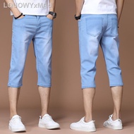 【new】♣✁♗Epiq Seluar Jeans Three Quarter Lelaki Denim Tiga Suku Jean Short Men Straight Cut Seluar Pa
