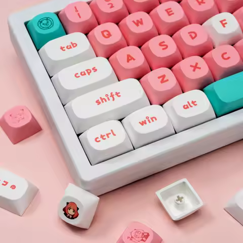 ECHOME SPY FAMILY Anya Keycap Custom Anime Cute Key Cap 3D Gaming Accessories Keyboard Caps for Mech