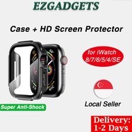 Ezgadgets iWatch Case with HD Screen Protector Protective Shockproof and Waterproof for iWatch 9/8/7/6/5/4/SE
