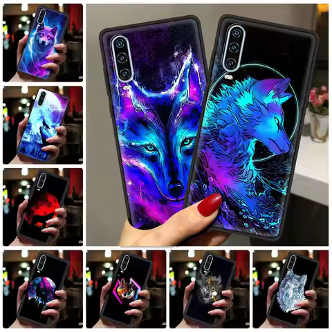 Wolf Animal Phone Case For Huawei P30 P40 Lite E P50 P20 Pro Y9 Y7 Y6 2019 P Smart 2021 Z Y6p Y7a Y9
