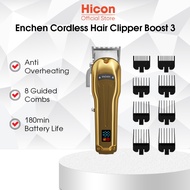 Enchen Boost 3 Mesin Rambut Hair Trimmer Professional Cordless Hair Clipper LED Display Hair Cutting