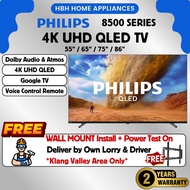 【Free Wall Mount Install Within 5 Days】Philips 8500 Series | 55PQT8530/68 | 65PQT8530/68 | Ultra-sha