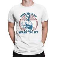 If You Want To Lift Weights Come With Me T-Shirt Men's T-Shirt Arnold Schwarzenegger Fitness Build M