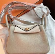 Hermes Mini Lindy 風衣灰金