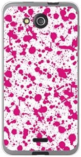 SECOND SKIN SKYDGU-TPCL-701-J131 Splat, White x Pink (Soft TPU Clear) / for DIGNO U 404KC/SoftBank S