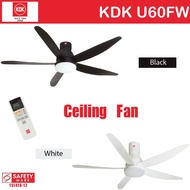 KDK U60FW 150cm DC Motor Ceiling Fan with LED Light and Remote Control