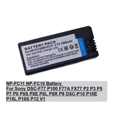 NP-FC11 NP-FC10 Battery For Sony DSC-F77 P100 F77A FX77 P2 P3 P5 P7 P8 P8S P8E P8L P8R P9 DSC-P10 P1