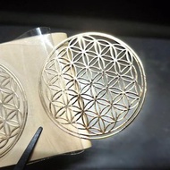 【4cm貼紙】生命之花神聖符號金屬貼紙