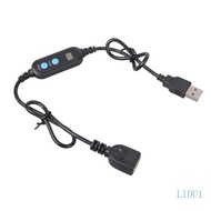 LIDU1 Automatic Restart USB Timer Cable 1-24H Programmable Control USB Timer Switching Cord For Devi