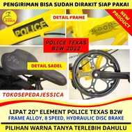 ~[Dijual] Sepeda Lipat 20 Element Police Texas Bike To Work / Police